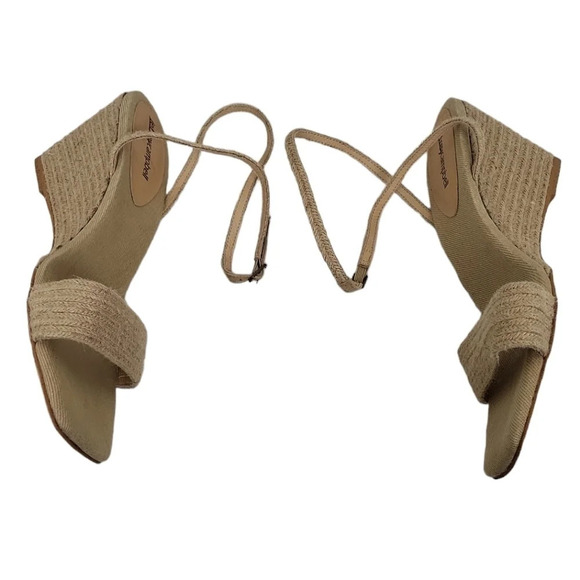 Jeffrey Campbell Women's Sailboat Ankle Strap Wedge Sandal Tan - Picture 2 of 8